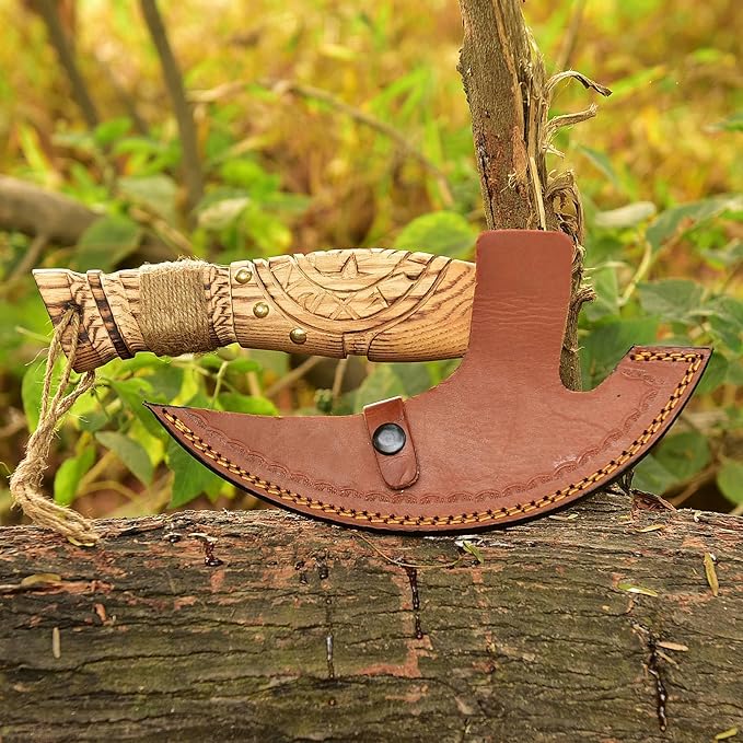Custom Viking Pizza Cutter Axe Carbon Steel Pizza Slicer Handmade Viking Hatchet Gift for Men